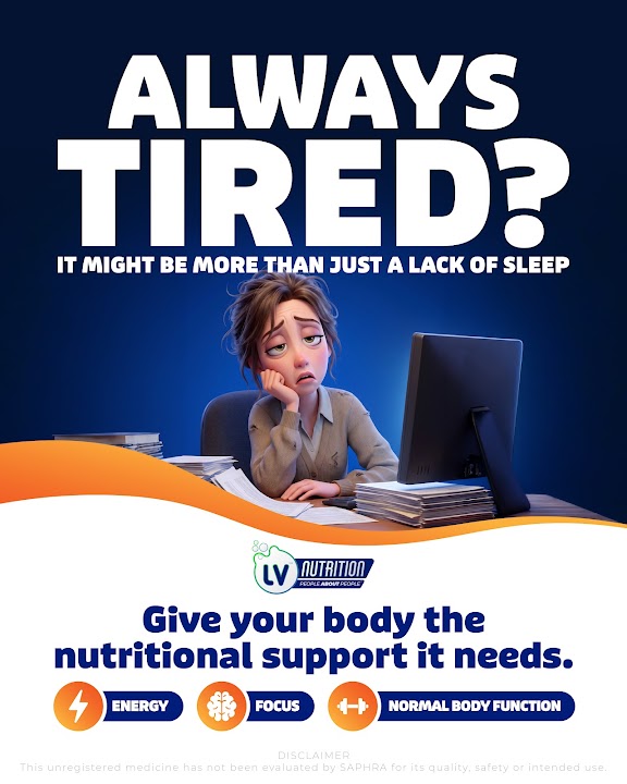 LV Nutrition Always Tired awareness social post